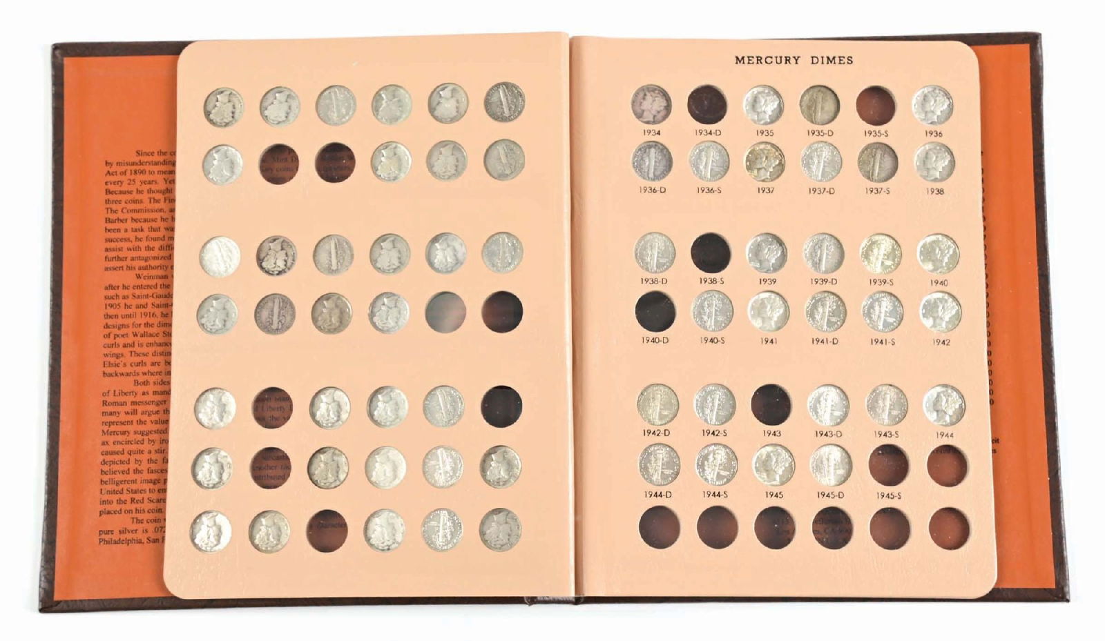 MERCURY DIME SET 1916-1945