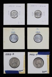 MERCURY DIMES STEEL PENNIES WA