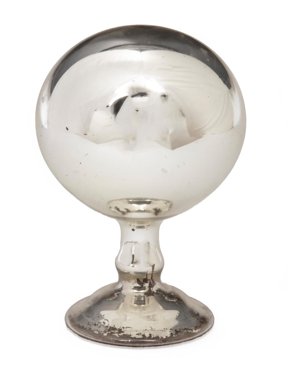 MERCURY GLASS GAZING BALLAntique