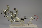 MERCURY GLASS REINDEER Art dec