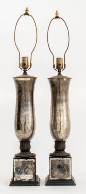 MERCURY MIRROR BALUSTER VASE L