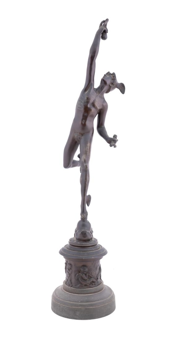 'MERCURY', PATINATED FIGURE,