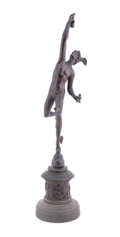 'MERCURY', PATINATED FIGURE, A