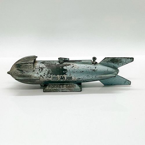 MERCURY ROCKET TOY BANKStamped