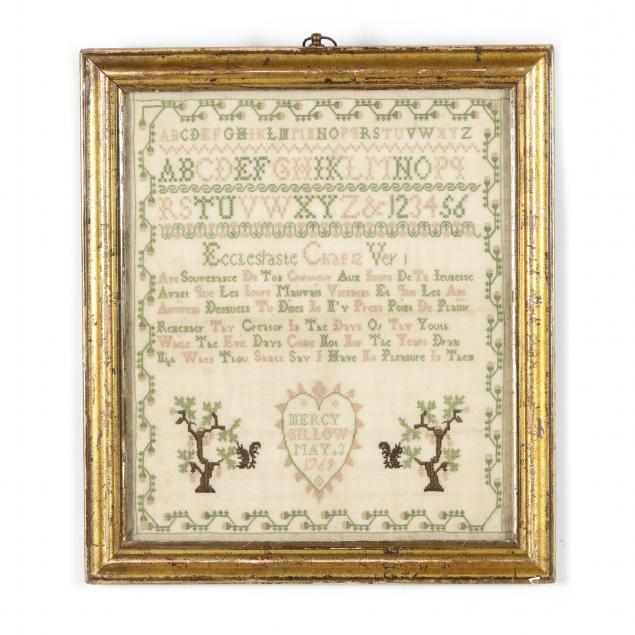 MERCY GILLOWS NEEDLEPOINT SAMPLER
