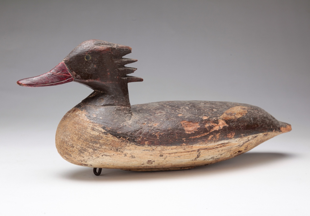 MERGANSER DECOY BY DOUG JESTER.