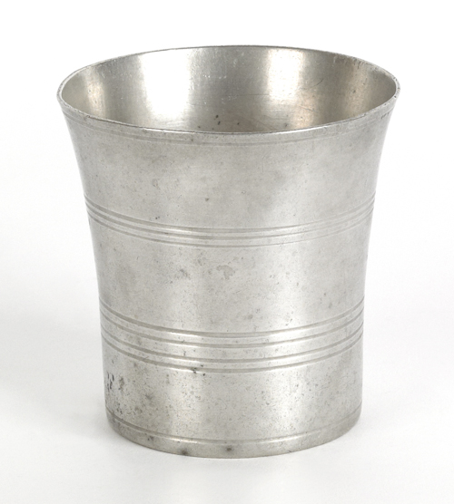 Meriden Connecticut pewter beaker