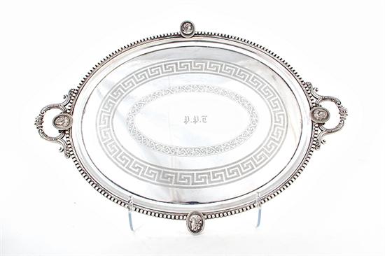 Meriden medallion silverplate