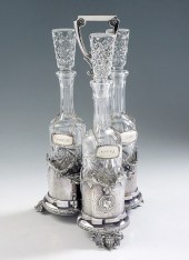 MERIDEN SILVER PLATE DECANTER