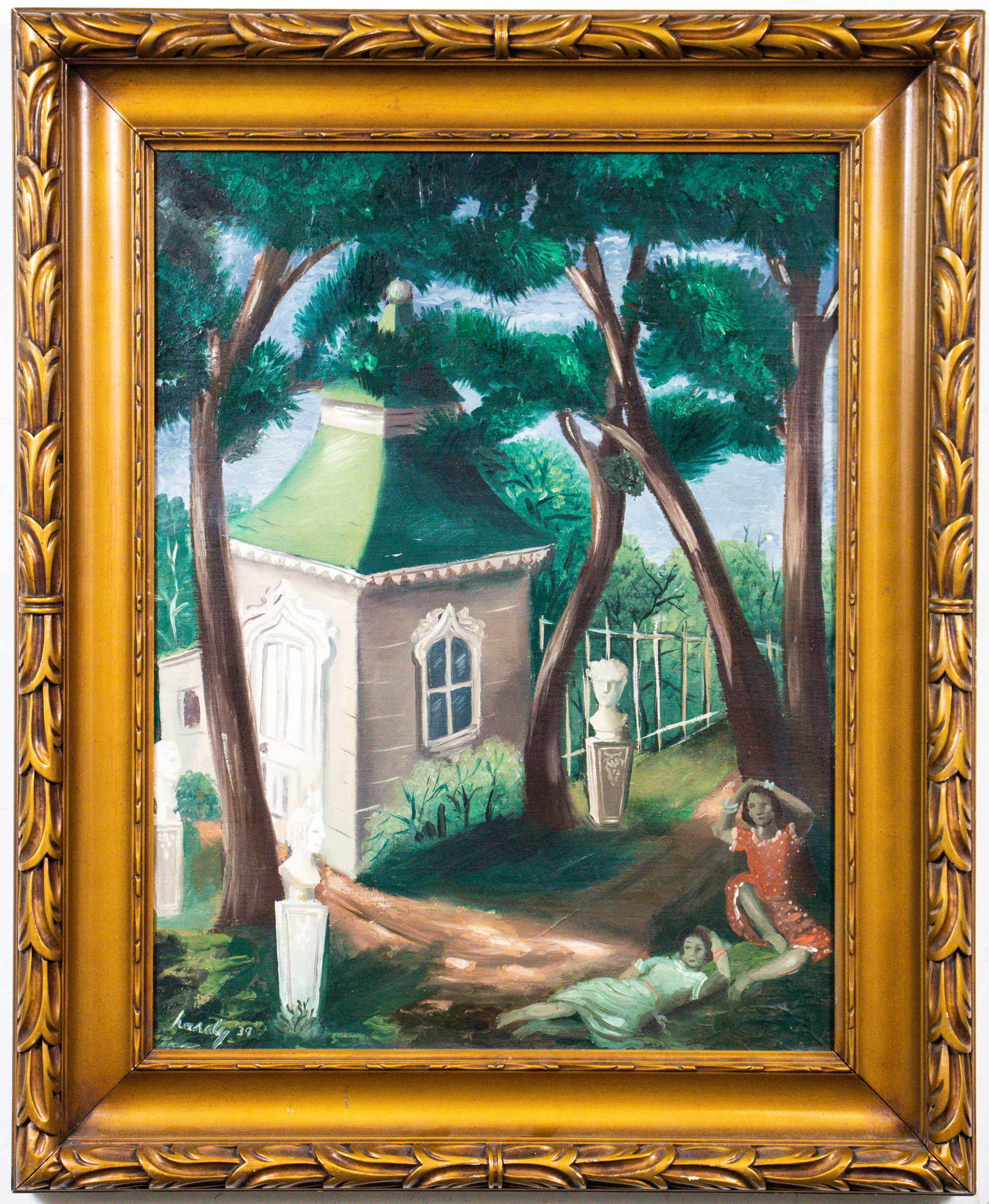 MERLIN HARDY "SUTRO PARK" OIL ON