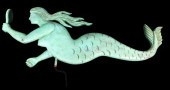 MERMAID WEATHERVANE, HAND CARV