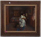MERVIN HONIG. WOMAN IN AN INTE