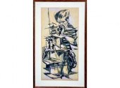 Mervin Jules color lithograph,