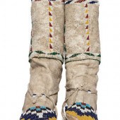 Mescalero Apache Beaded Hide M