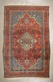 MESHED CARPETAn early 20th cen