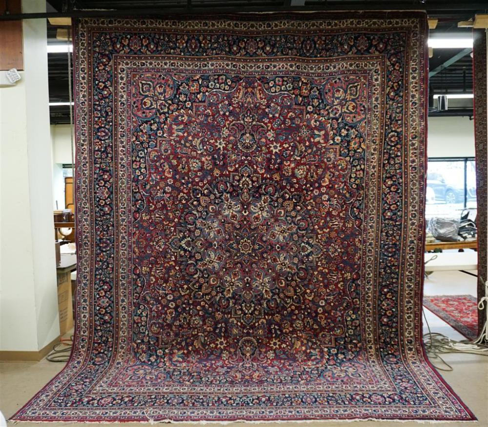 MESHED RUG, 12 FT 8 IN X 10 FT 1