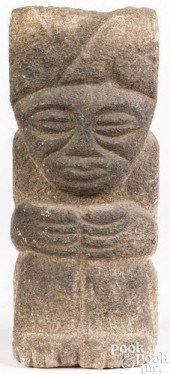 MESO-AMERICAN CARVED STONE FIG