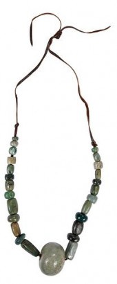 MESOAMERICAN CARVED JADE BEAD