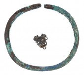 MESOAMERICAN COPPER BANGLE AND