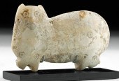 MESOPOTAMIAN MARBLE EFFIGY FEL