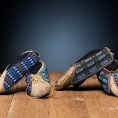 Mesquakie Beaded Hide Moccasin