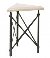 METAL AND TRAVERTINE STANDMeta