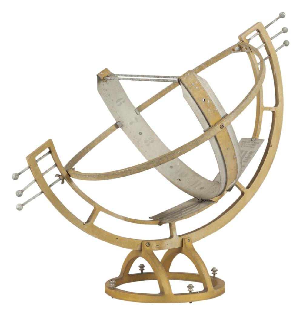 METAL ARMILLARY SUNDIALMetal