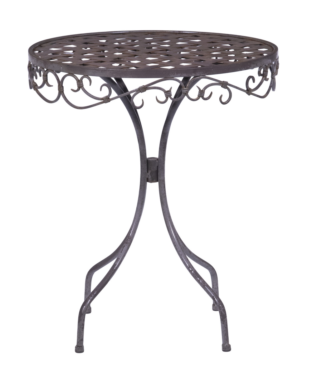 METAL BISTRO TABLE Vintage Round