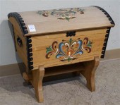 METAL BOUND FRUITWOOD DOME CHE