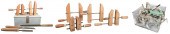 Metal box, clamps and chisels