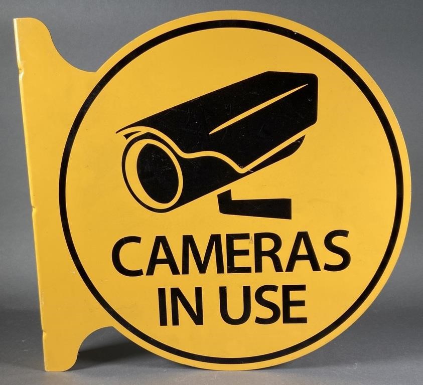 METAL CAMERAS IN USE WALL