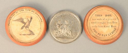 METAL COMMEMORATIVE ERIE CANAL