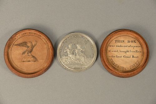 METAL COMMEMORATIVE ERIE CANAL
