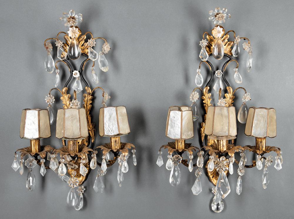 METAL, CUT GLASS, ROCK CRYSTAL