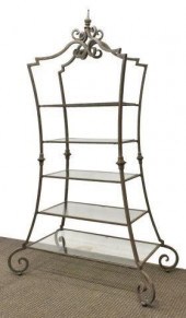 METAL DISPLAY ETAGERE W/ FIVE