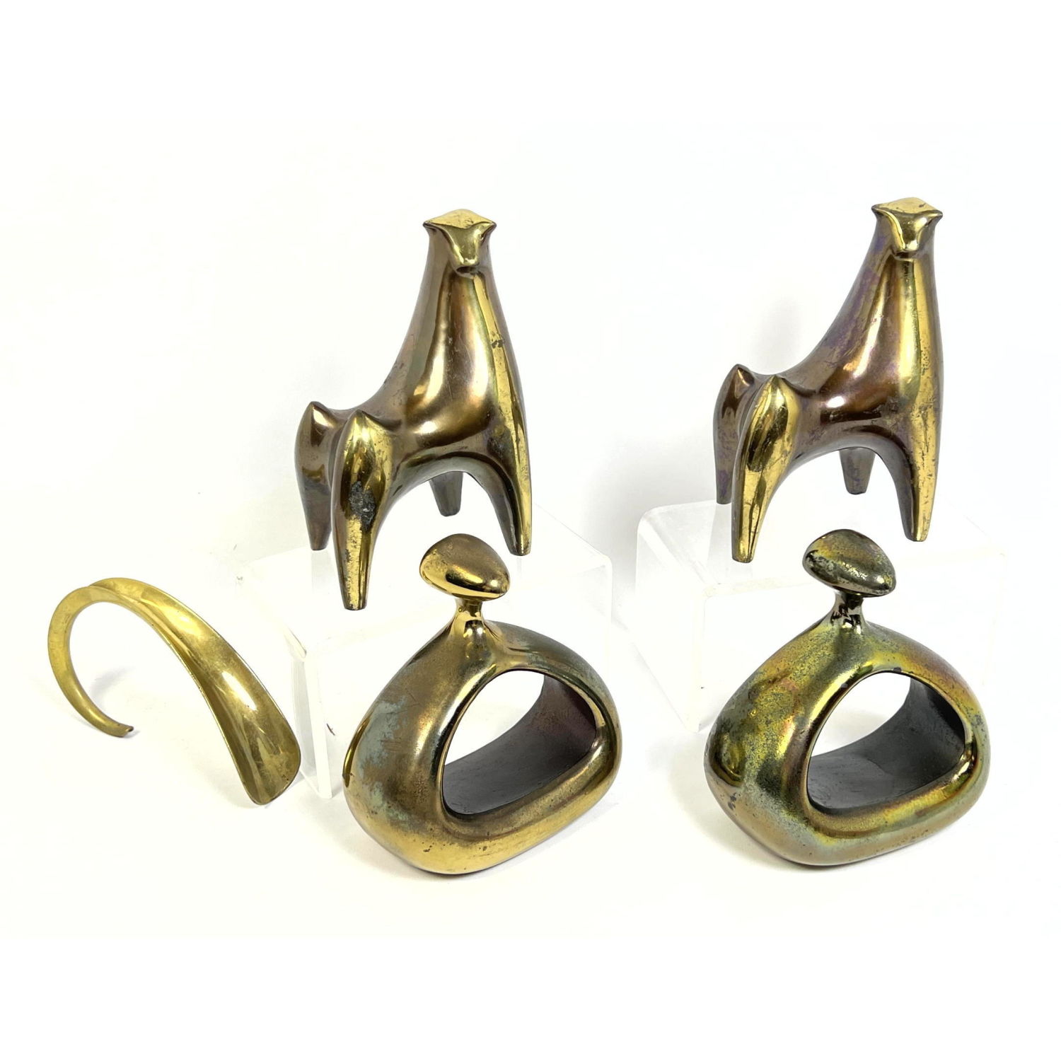 Metal Lot. BEN SEIBEL bookends,