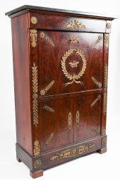 METAL MOUNTED FRENCH SECRETAIR