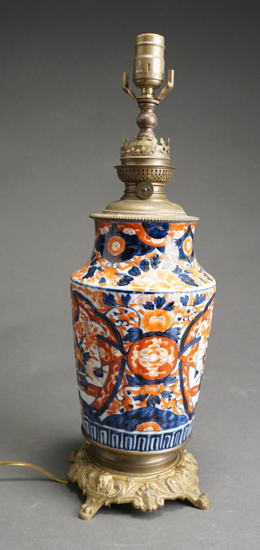 METAL MOUNTED IMARI PORCELAIN