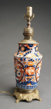 METAL MOUNTED IMARI PORCELAIN