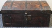 METAL MOUNTED OAK STORAGE CHES