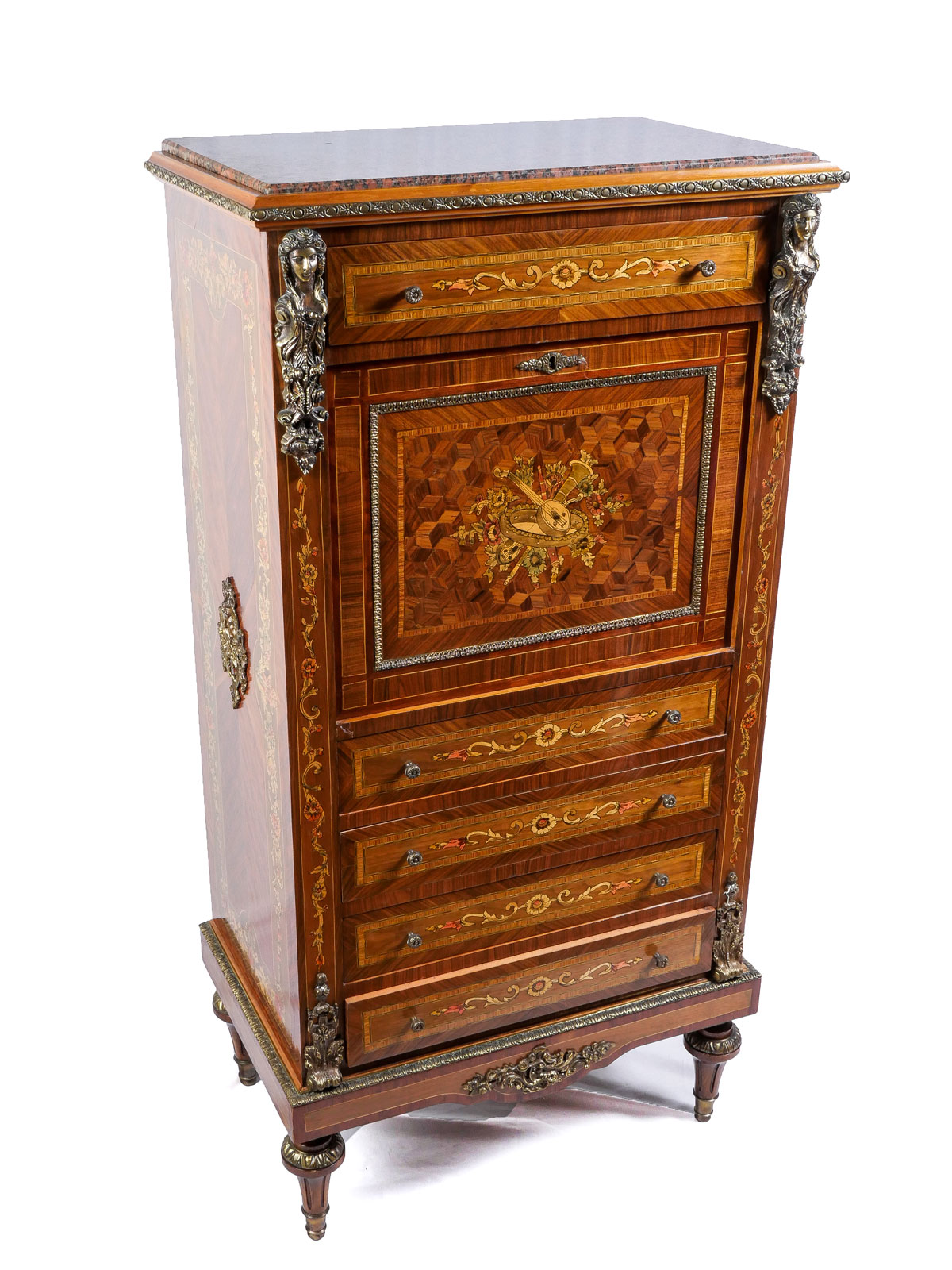METAL MOUNTED PARQUETRY INLAID