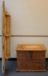 METAL MOUNTED PINE HINGED CHES