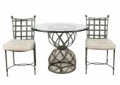 METAL PATIO DINING SETcomprisi