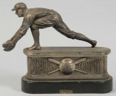 Metal Spalding Baseball Trophy