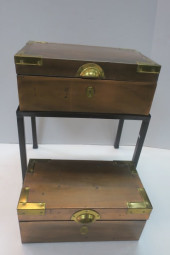 METAL STACKING BOXES ON STAND: