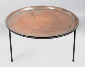 METAL TRAY TOP LOW TABLE HEIGH