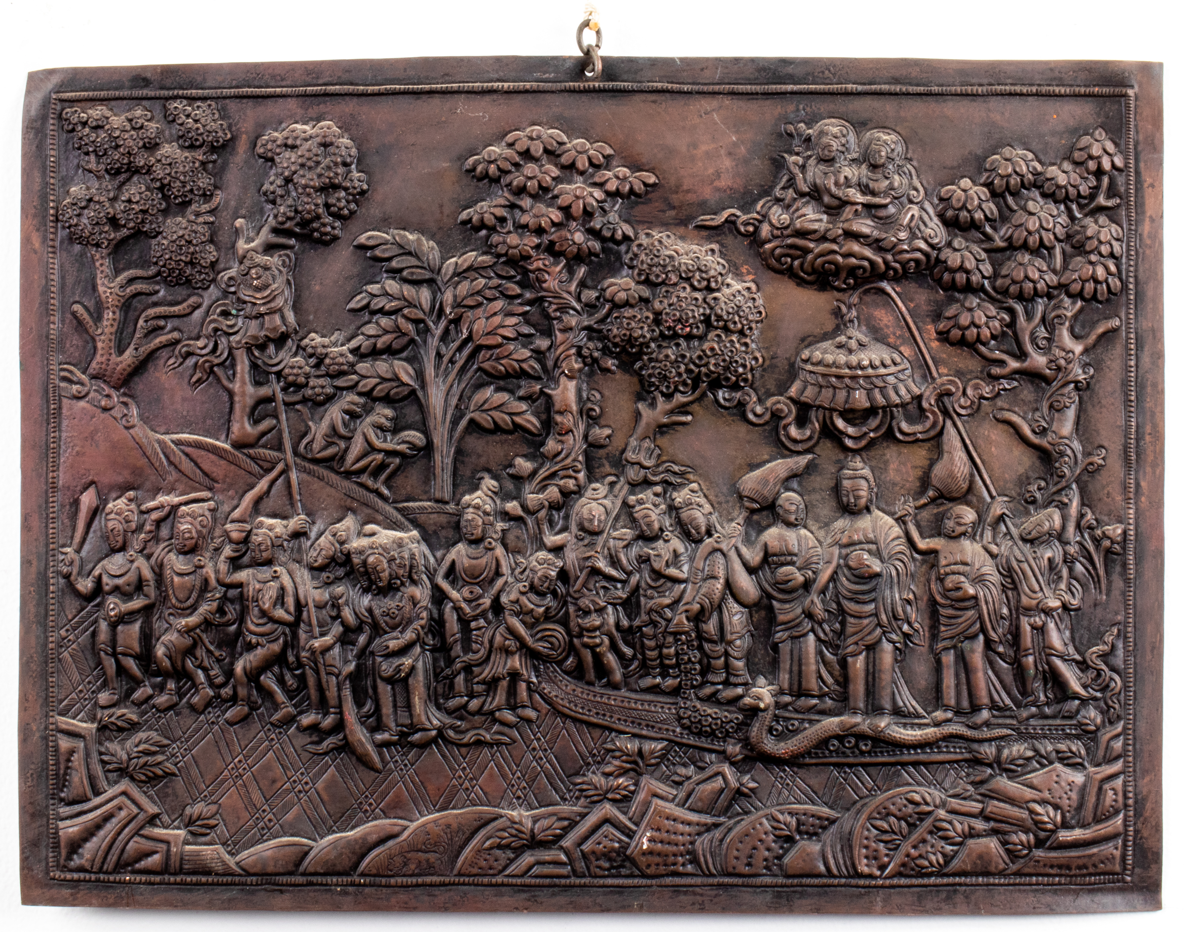 METAL WALL ART WITH S.E. ASIAN