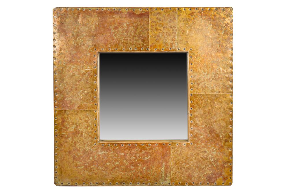METAL & WOOD MIRROR36 x 36 inches