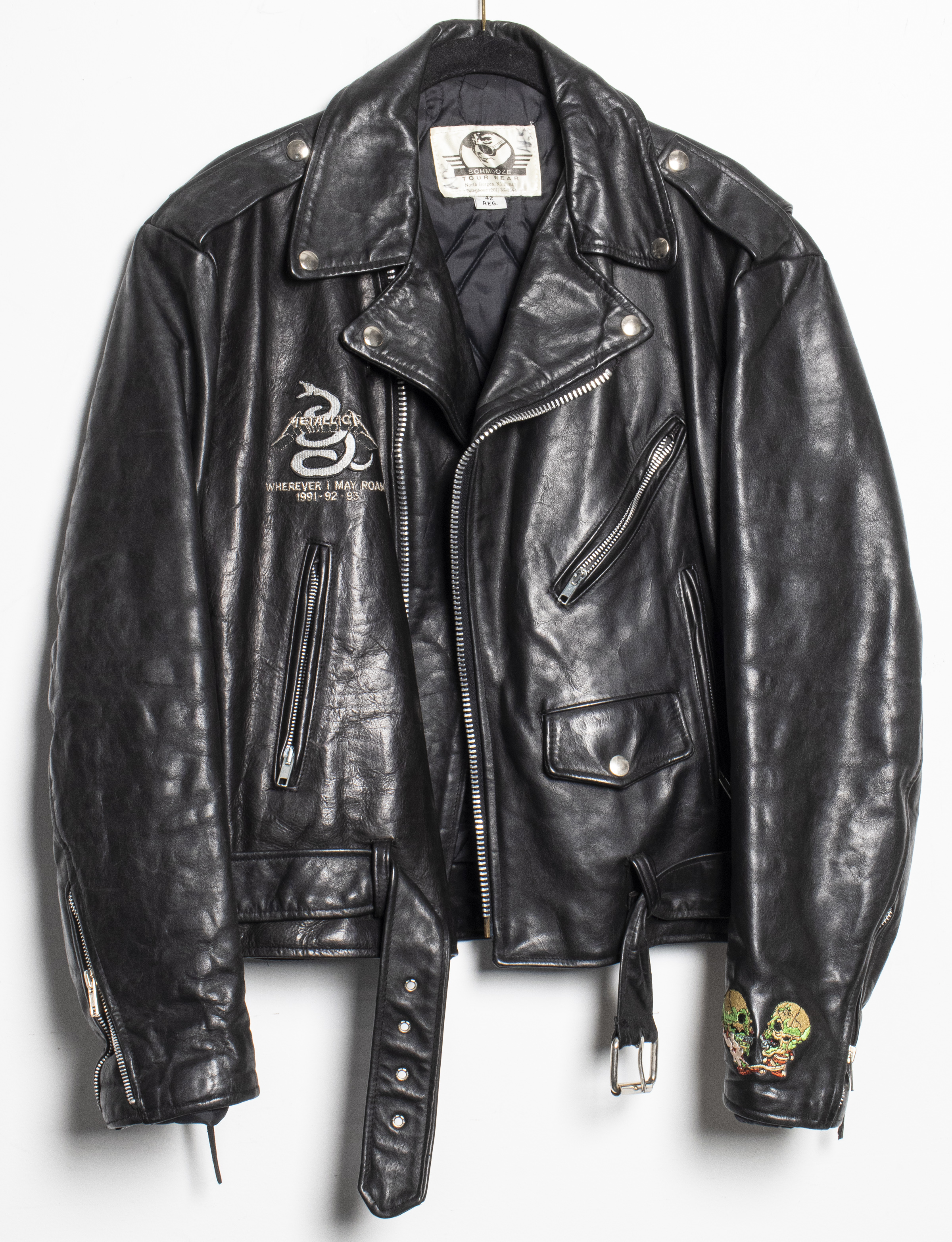 METALLICA TOUR BLACK LEATHER MOTO