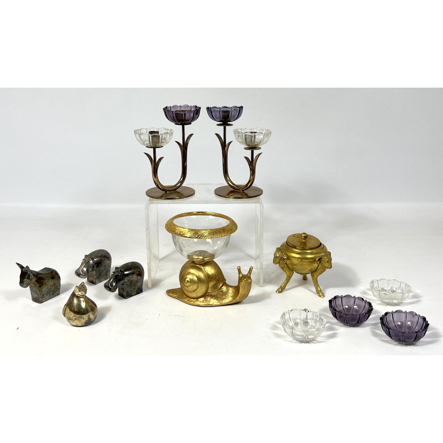 Metals Lot. 4 Dansk animals,